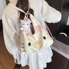 Cute 2 in 1 Kitty Bag with Plush Doll