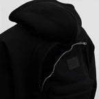 Men's Solid Custom Backpack Zip Up Hoodie